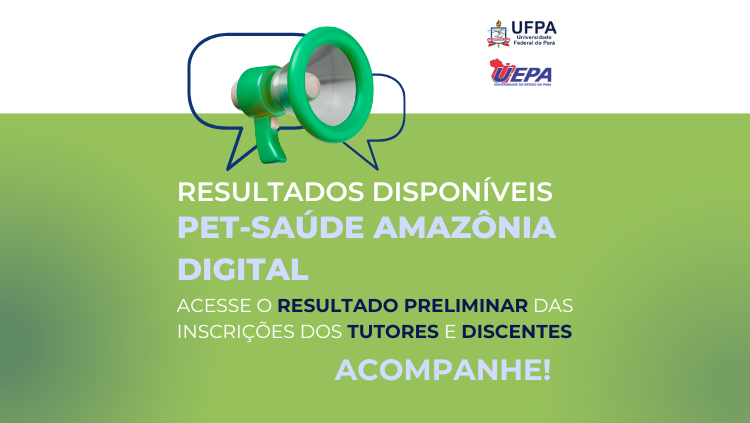 Resultado preliminar para o PET-Saúde Digital!