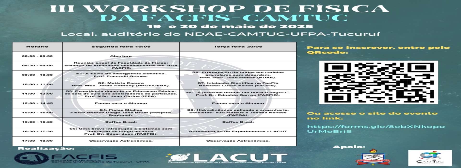 Workshop de Física da FacFis-Camtuc